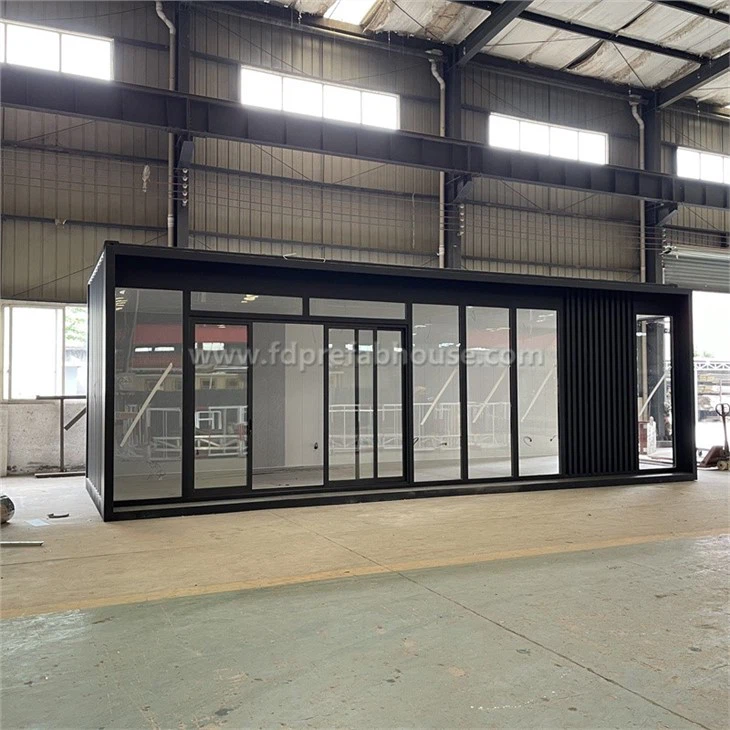 Black Glass Container Exhibition Hall